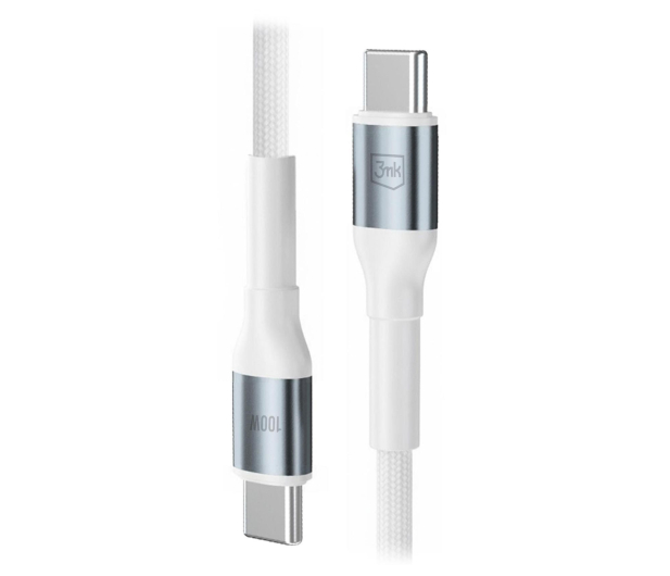 3mk Hyper Cable N-SERIES C to C 2m PD 3.0 QC 3.0 20V/5A 100W Whi - 1507940 - zdjęcie 2
